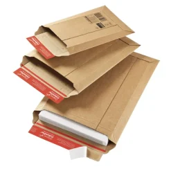 Pochette d'expédition adhésive - 15 cm x 25 cm - kraft - Logistipack