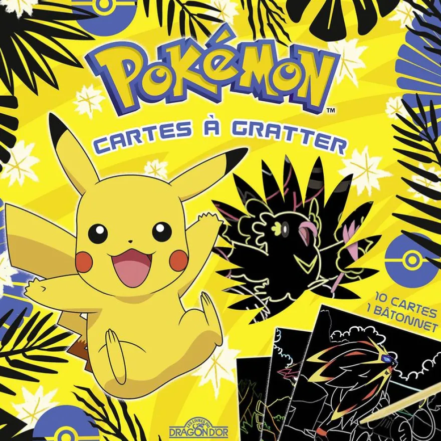 Pokémon - Mes Cartes à gratter - Pikachu et ses amis - Pochette de 10 cartes à gratter - Dès 6 ans