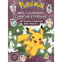 Pokémon Mes coloriages cherche-et-trouve Une nouvelle aventure avec Pikachu ! Avec des stickers Dès 5 ans