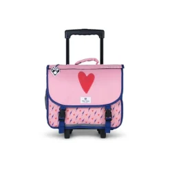 Pol Fox Factory - Cartable scolaire - 38 cm, réversible - Cœur