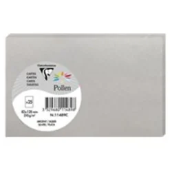 Pollen - 25 Cartes - 82 x 128 mm - 210 g/m² - argent