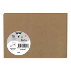 Pollen - 25 Cartes - 110 x 155 mm - 200g/m² - kraft