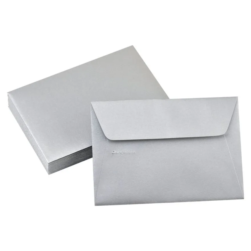 Pollen - 20 Enveloppes - 114 x 162 mm - 120 g/m² - argent