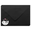 Pollen - 20 Enveloppes - International C5 (162 x 229 mm) - en pointe - côté ouvert - imprimable - noir