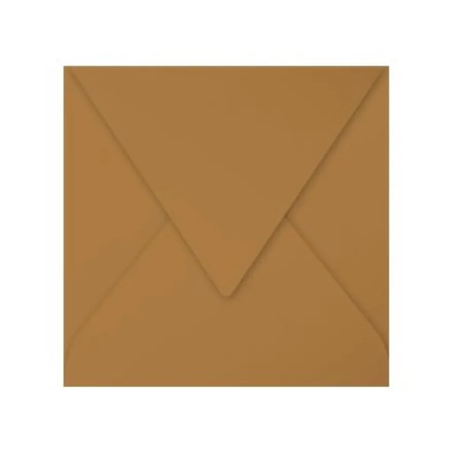 Pollen - 20 Enveloppes gommées - 165 x 165 mm - 120 g/m² - kraft