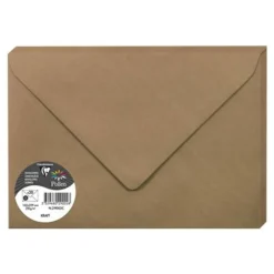 Pollen - 20 Enveloppes gommées - 162 x 229 mm - 135 g/m² - kraft