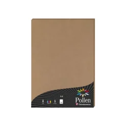 Pollen - 50 Feuilles papier couleur - A4 (21 x 29,7 cm) - 135 g/m² - kraft