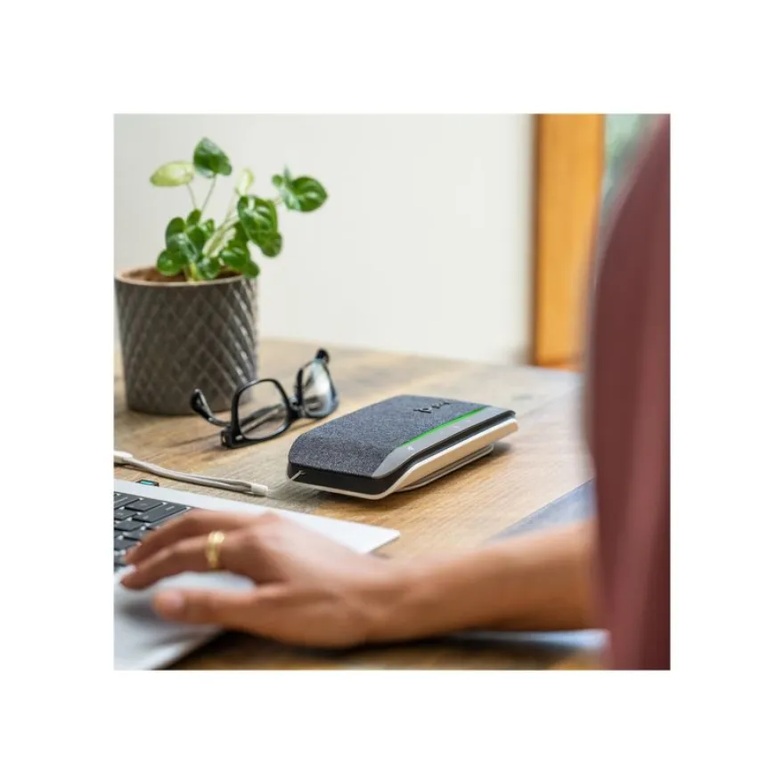 Poly Sync 20 - Haut-parleur intelligent - Bluetooth - filaire, sans fil - USB-C - noir - certifié Zoom