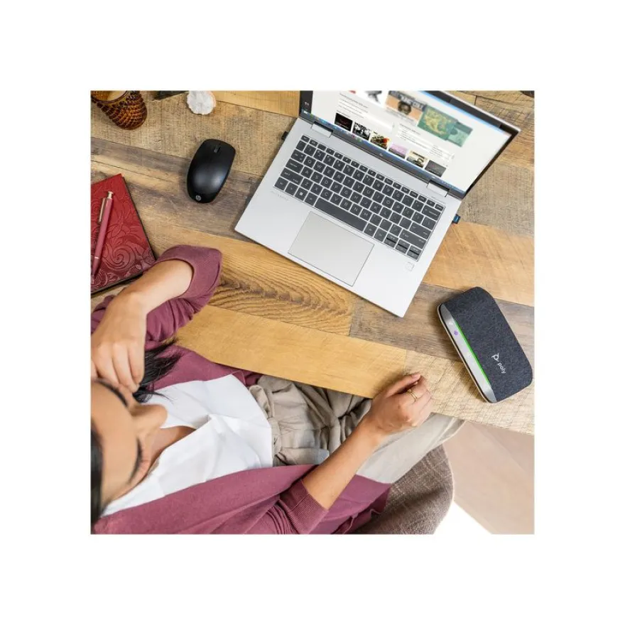 Poly Sync 20 - Haut-parleur intelligent - Bluetooth - filaire, sans fil - USB-C - noir - certifié Zoom