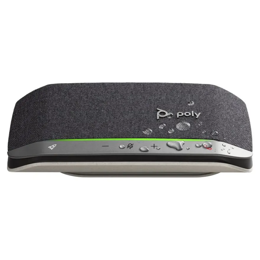 Poly Sync 20 - Haut-parleur intelligent - Bluetooth - filaire, sans fil - USB-C - noir - certifié Zoom