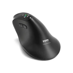 PORT - Souris sans fil ergonomique - 6 boutons - noir