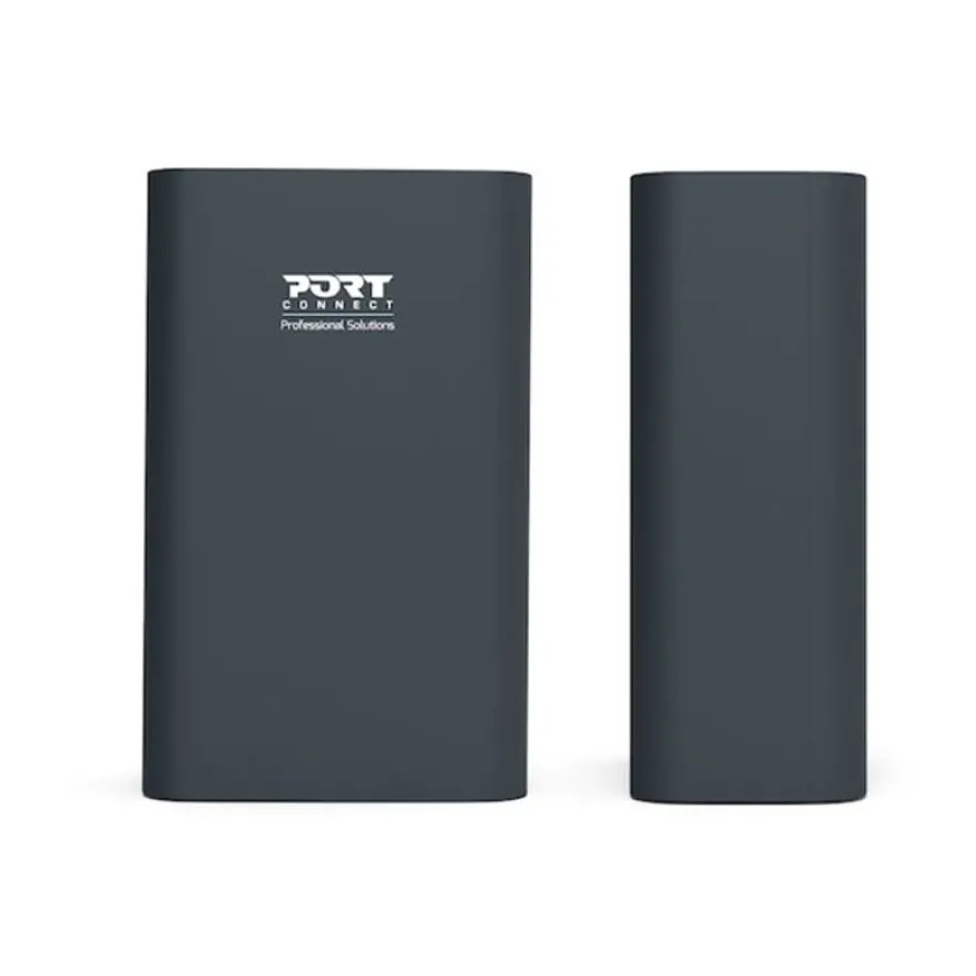 PORT Connect - Batterie de secours - 26800 mAh - 4 connecteurs de sortie (2 x USB-C, 2 x USB) - sur le câble : USB-A