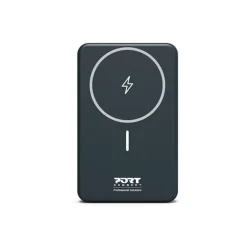 PORT Connect - Batterie de secours sans fil - 10000 mAh - 2 connecteurs de sortie (USB type A, 24 pin USB-C) - sur le câble : USB-A