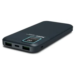 PORT Connect - Batterie de secours - 10000 mAh - 2 connecteurs de sortie (2 x USB) - sur le câble : USB-A