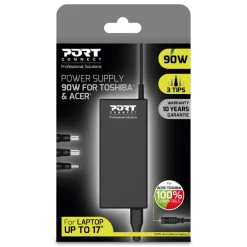 PORT Connect - câble d'alimentation secteur compatible avec PC ACER/TOSHIBA