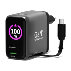 PORT Connect - Chargeur secteur GaN II - 3 connecteurs de sortie (USB, 2 x USB-C)