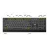 PORT Connect - Ensemble clavier et souris - sans fil - rétroéclairé - AZERTY