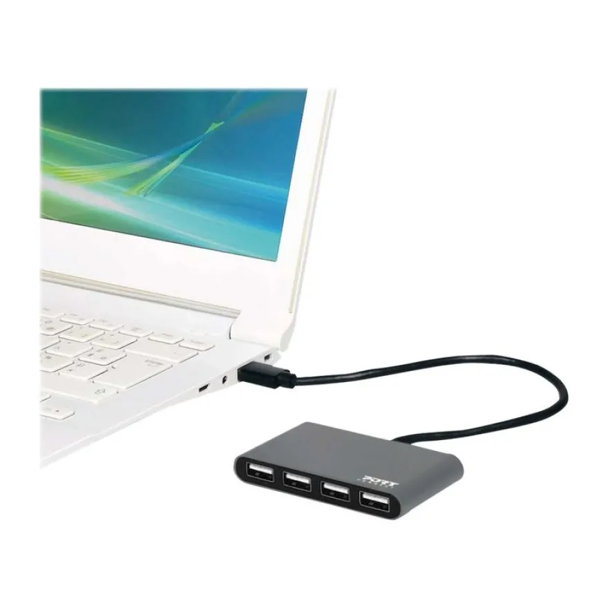 PORT Connect - Hub 4 ports USB 2.0 Type C