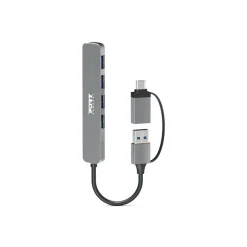PORT Connect - Hub - USB-C/USB-A - 4 ports USB 3.0