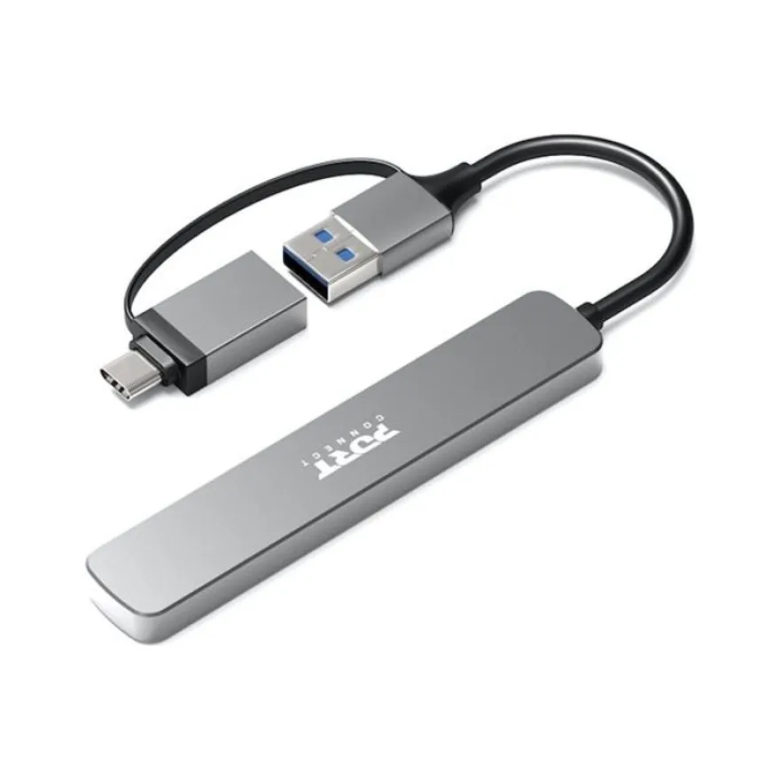 PORT Connect - Hub - USB-C/USB-A - 4 ports USB 3.0