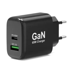 PORT Connect - 4-in-1 Starter Pack - adaptateur secteur - 65 Watt - 2 connecteurs de sortie (USB, 24 pin USB-C)