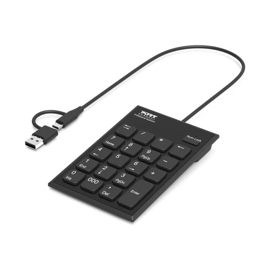 PORT Connect - pavé numérique filaire - noir