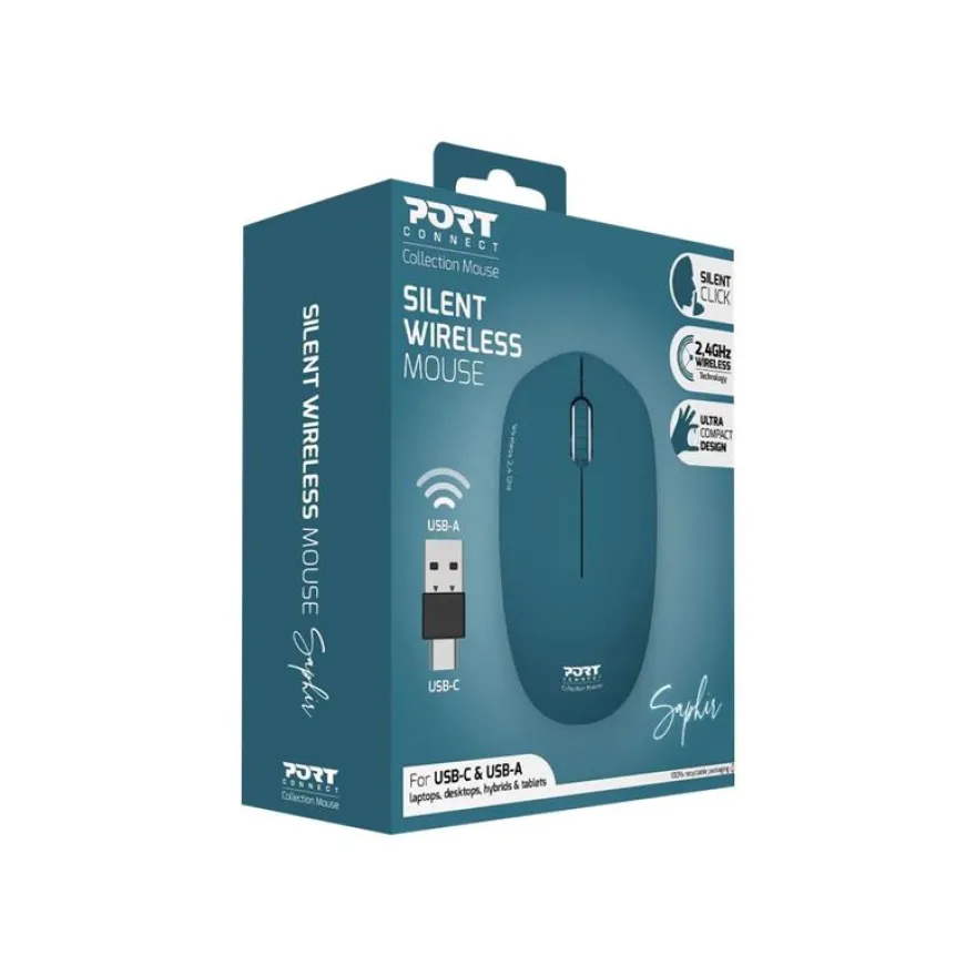 PORT Connect - Souris sans fil - saphir
