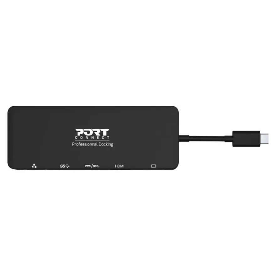 PORT Connect - station d'accueil USB-C de voyage pour PC et Mac- VGA, HDMI