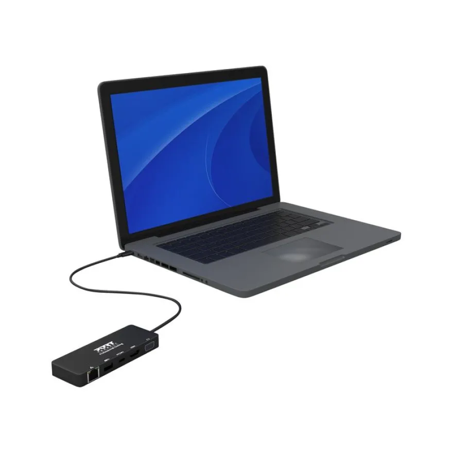 PORT Connect - station d'accueil USB-C de voyage pour PC et Mac- VGA, HDMI