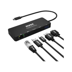 PORT Connect - station d'accueil USB-C de voyage pour PC et Mac- VGA, HDMI