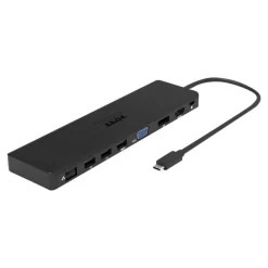PORT connect TRIPLE SCREEN TRAVEL - Station d'accueil - USB-C 3.1 Gen 2 - DP, HDMI, VGA - 1GbE