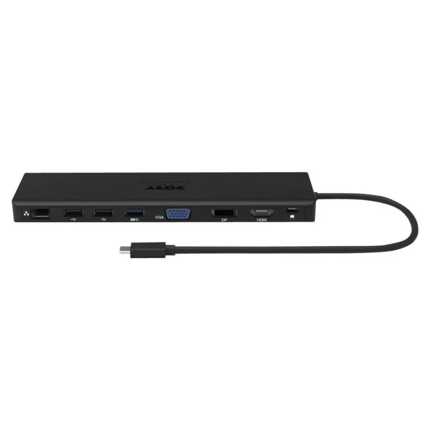 PORT connect TRIPLE SCREEN TRAVEL - Station d'accueil - USB-C 3.1 Gen 2 - DP, HDMI, VGA - 1GbE