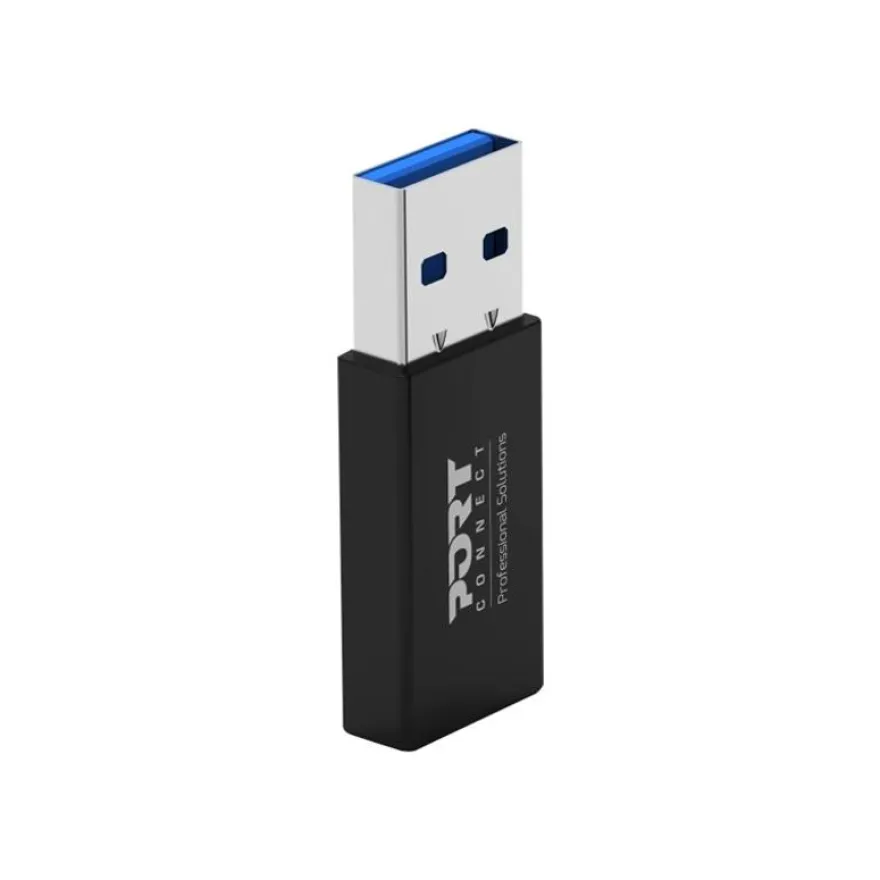 PORT Designs - Adaptateur USB - USB type A (M) pour 24 pin USB-C (F) - USB 3.1 Gen 1 (pack de 2)
