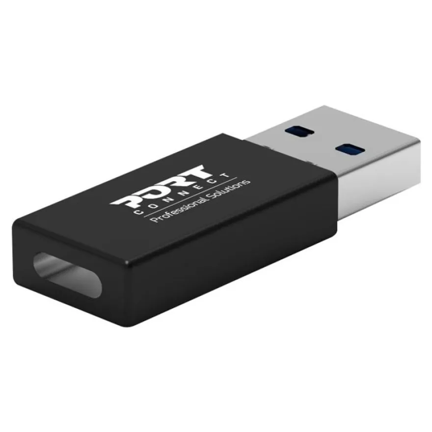PORT Designs - Adaptateur USB - USB type A (M) pour 24 pin USB-C (F) - USB 3.1 Gen 1 (pack de 2)
