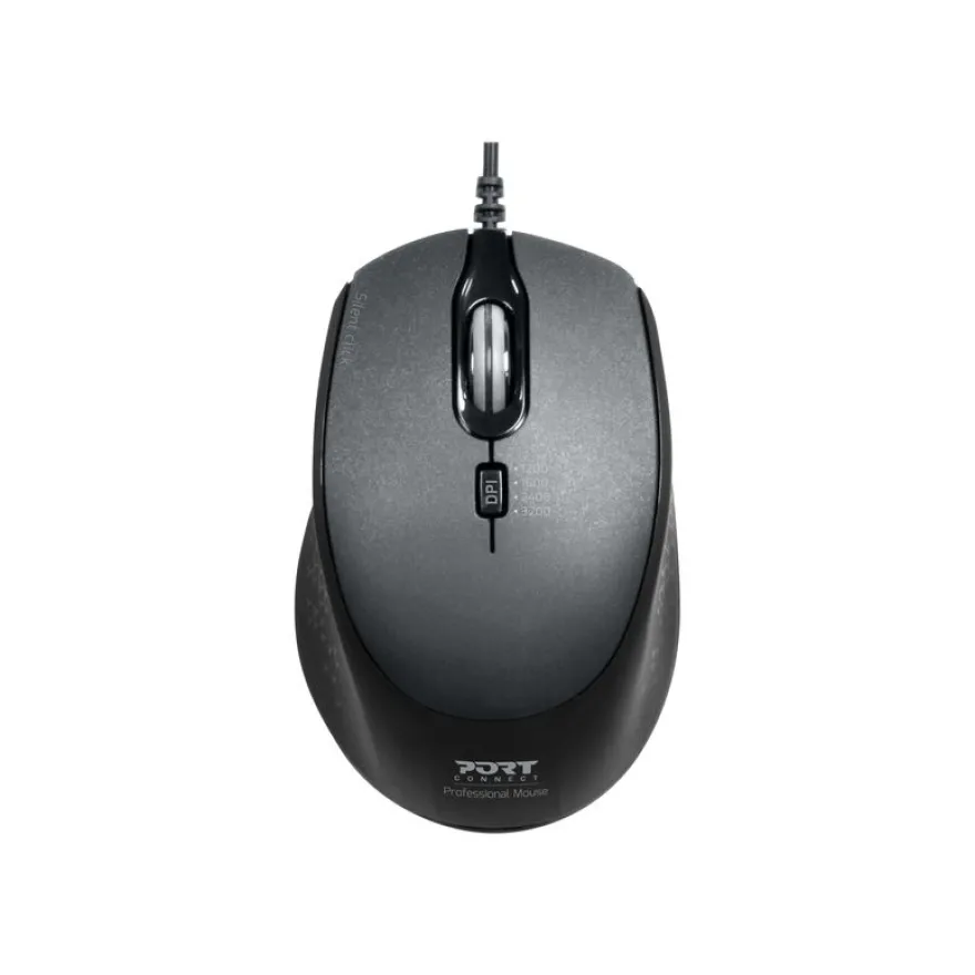 PORT DESIGNS - Souris filaire - silencieuse - noir