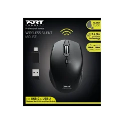 PORT DESIGNS - Souris sans fil - silencieuse - noir