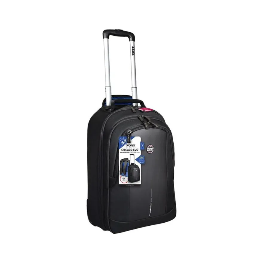PORT Designs Chicago EVO - Sac à dos trolley pour ordinateur portable 15,6" - noir