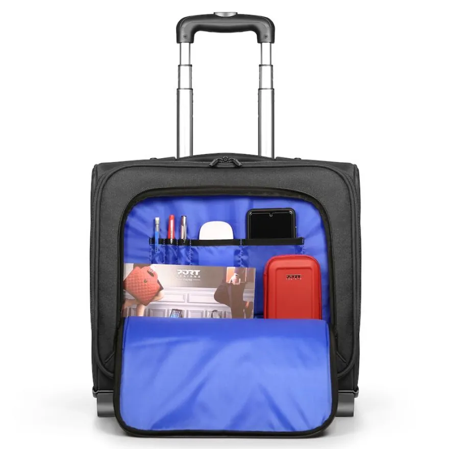 Port Designs Hanoi - Trolley à roulettes pour ordinateur portable 15,6" - noir