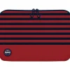 Port Designs La Marinière - Housse pour ordinateur portable 15,6" - rouge/bleu