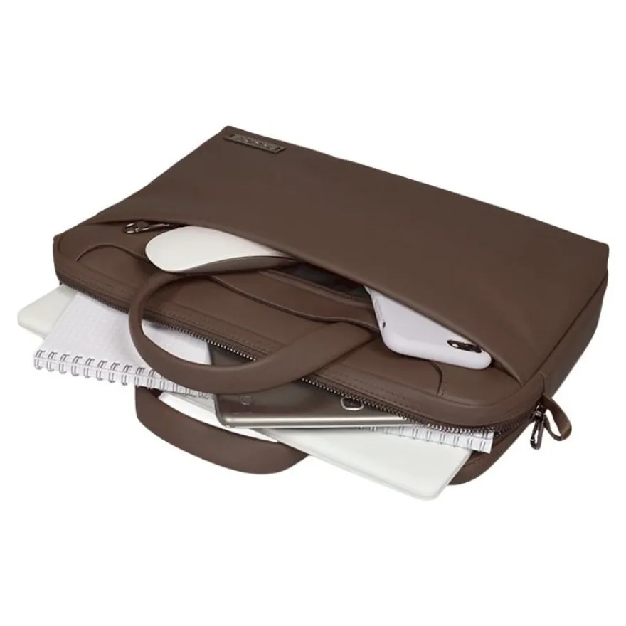 Port Zurich - Sacoche pour ordinateur portable 15,6" - brun