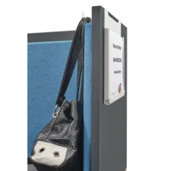 Porte document A4 et double patère IN'TEAM pour banquette et box acoustique - blanc