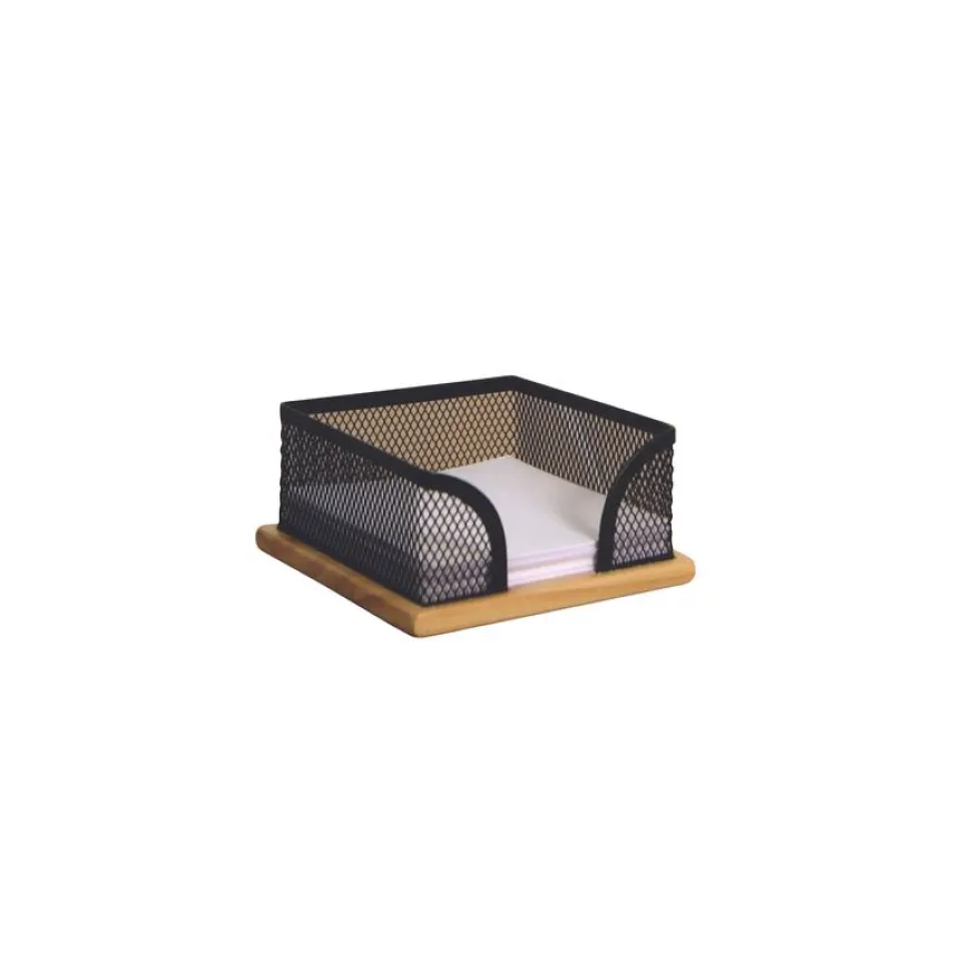 Porte memos mesh bois