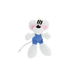 Porte-clés peluche Diddl en salopette Bleue 15cm