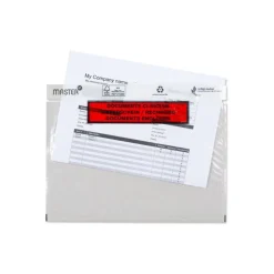 Porte-Documents Master'in Performance – 158x230 mm, Transparent, Ouverture Latérale, Lot de 1000