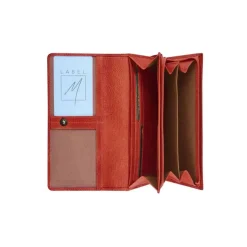 Portefeuille avec bouton-pression Savannah - rouge - label M