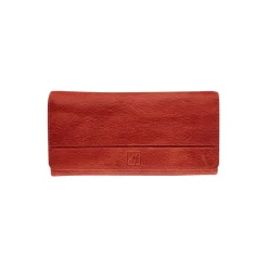 Portefeuille avec bouton-pression Savannah - rouge - label M