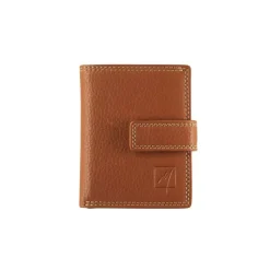 Portefeuille compact Dakota - cognac - label M