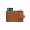Portefeuille compact Dakota - cognac - label M