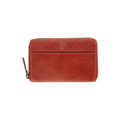 Porte-monnaie à fermeture éclair Savannah - petit format - rouge - label M