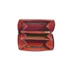 Porte-monnaie à fermeture éclair Savannah - petit format - rouge - label M